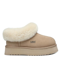 Platinum Platform Ugg Slippers
