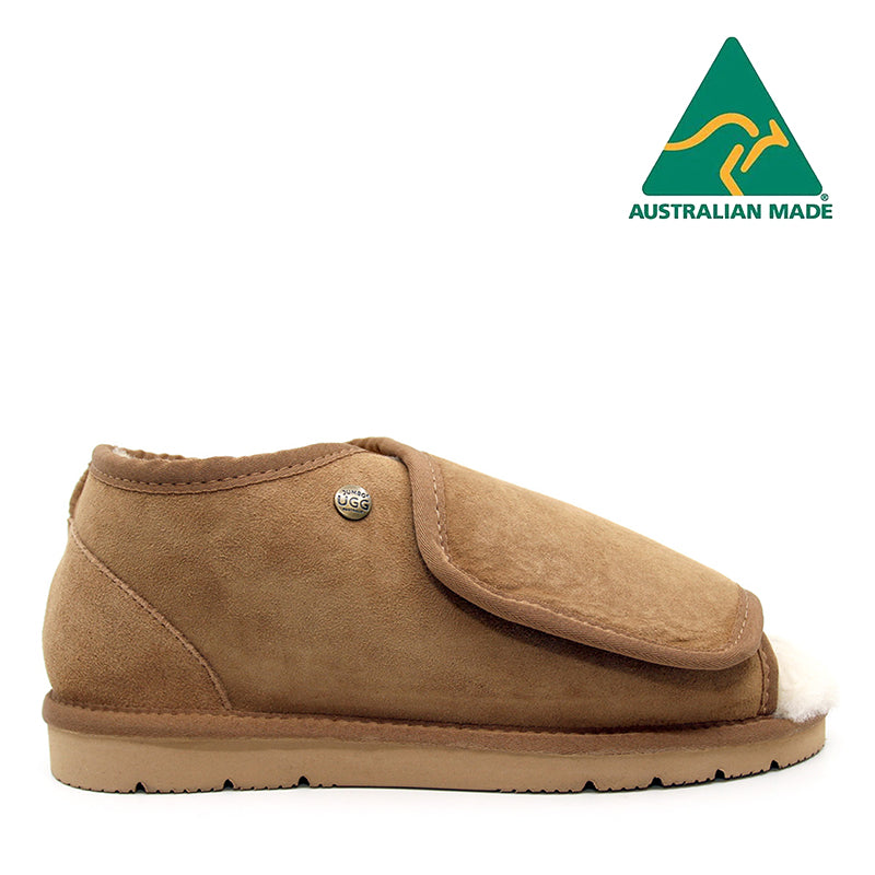 Australian Made - Sky Velcro Ugg Slippers