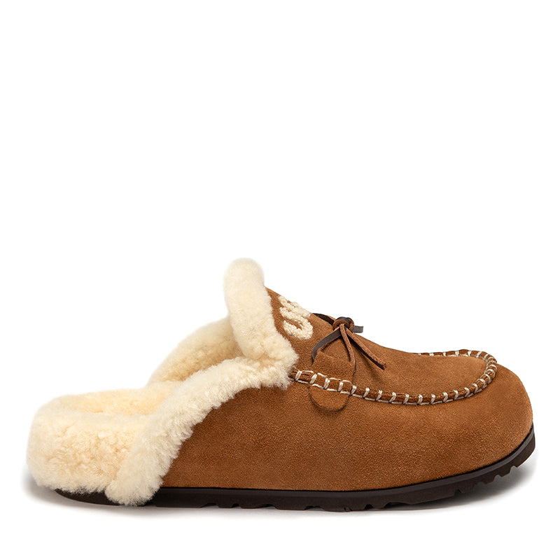 Lace Logo Ugg Slippers