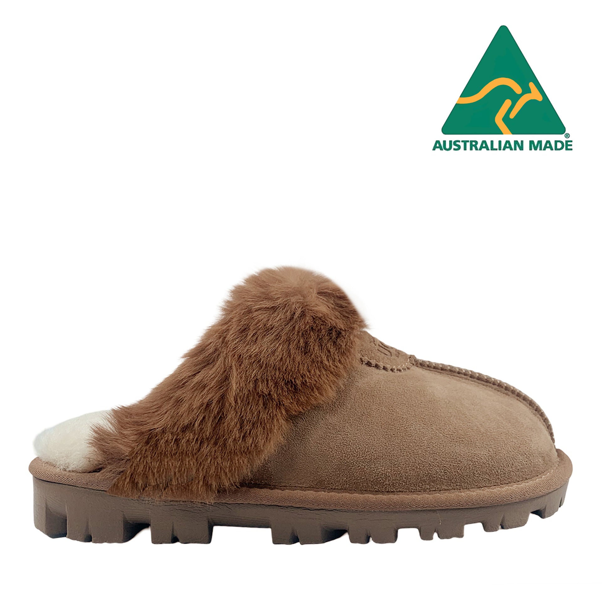 Australian Made - Roo Charlotte Uggs, women's slippers in Chestnut view 1