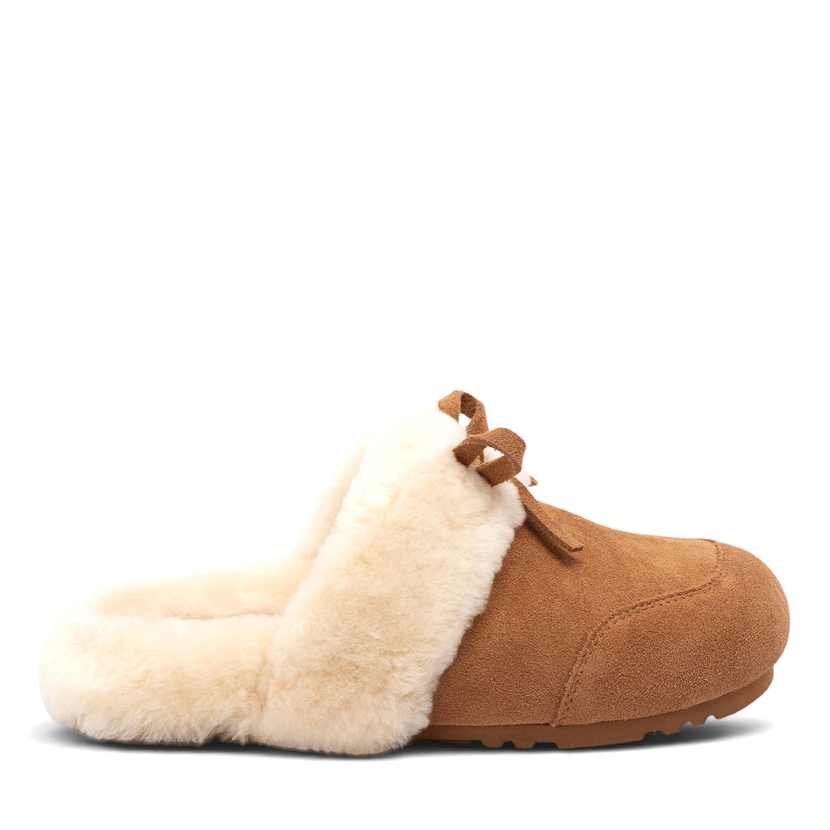 Liya Uggs womens soft slip on ugg slippers in chestnut