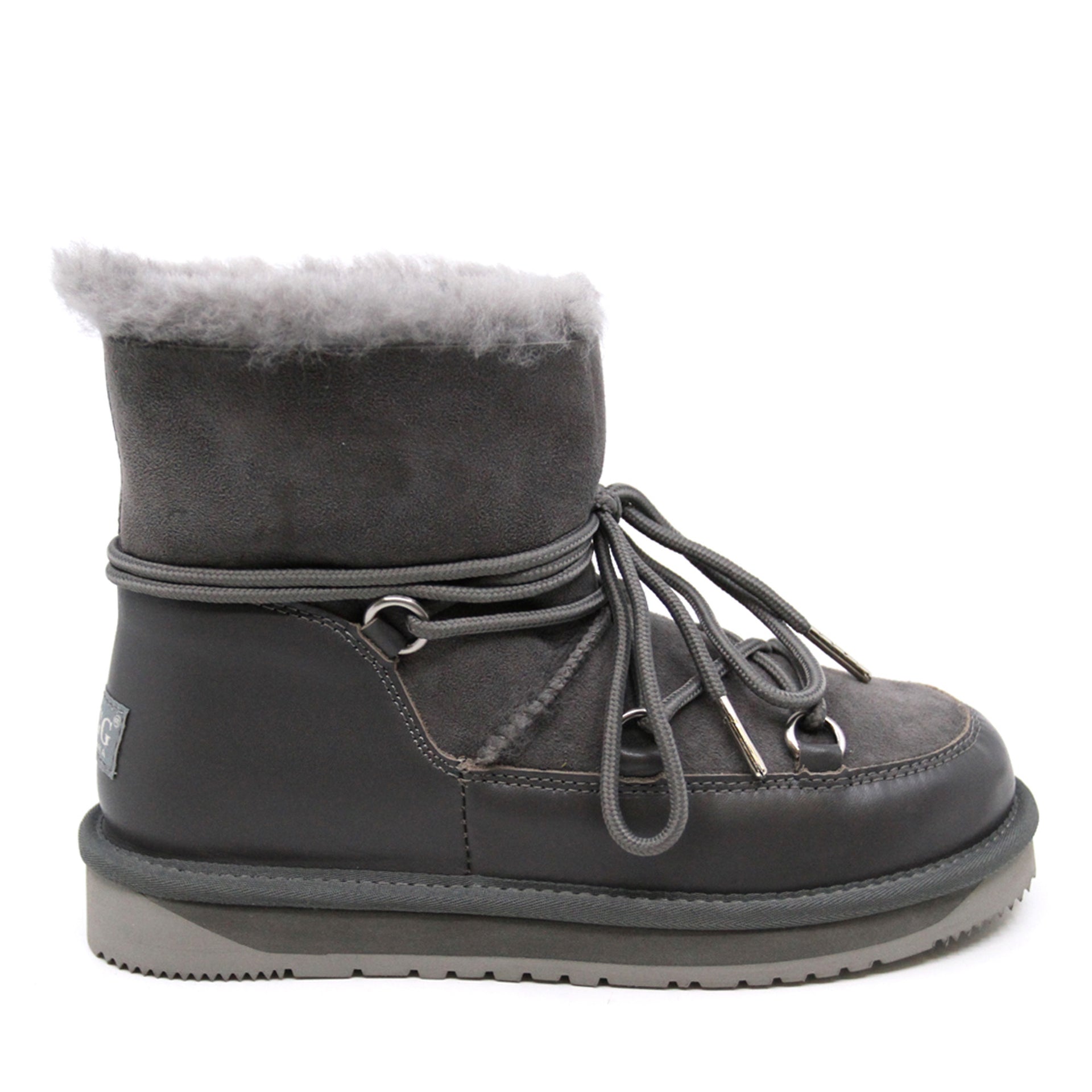 Boots Lace Uggs, for women in Grey view 1