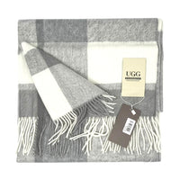 Scarf Wool Uggs, for women and men in Grey / White view 7