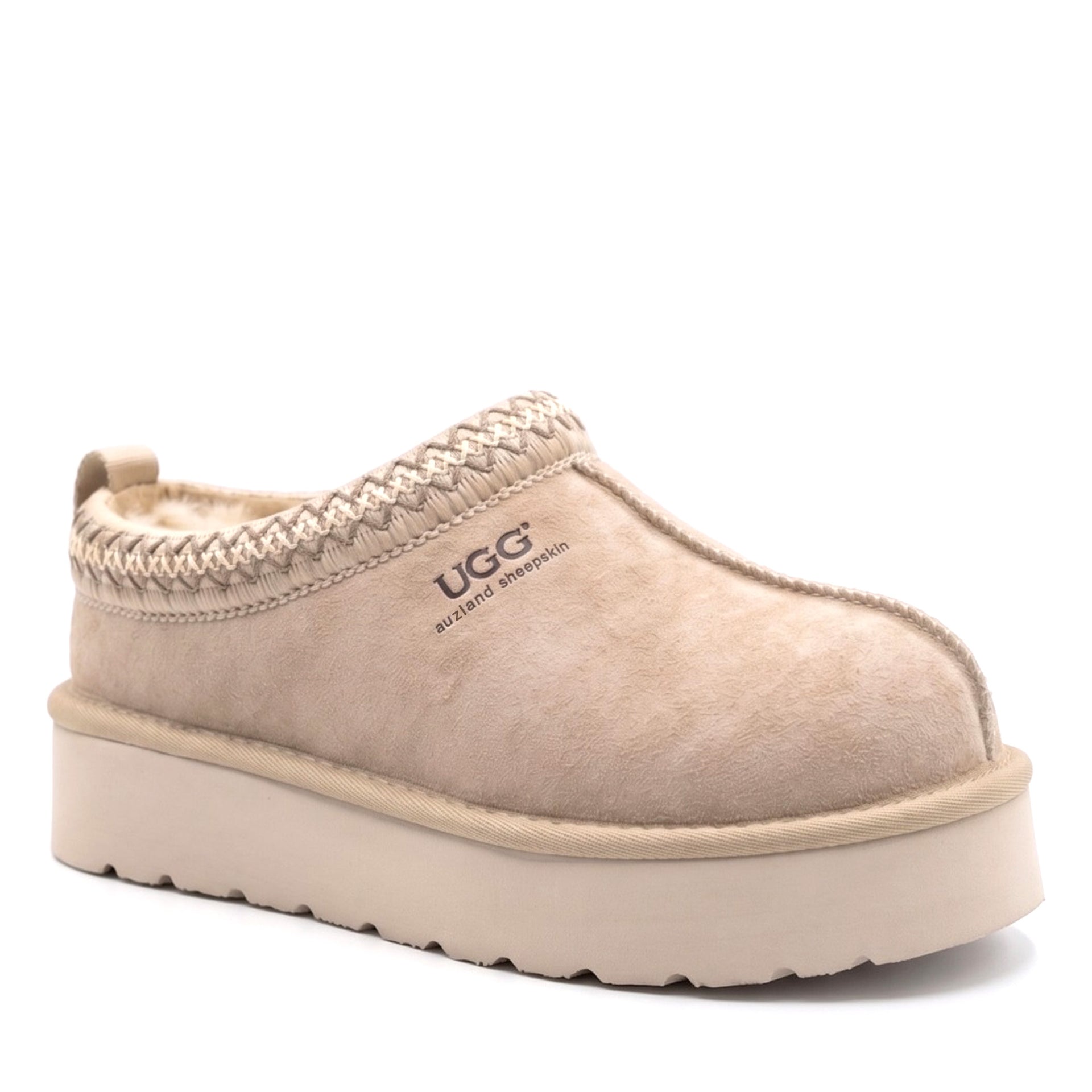 Premium Platform Tassie Ugg Slippers, for women in Sand view 10