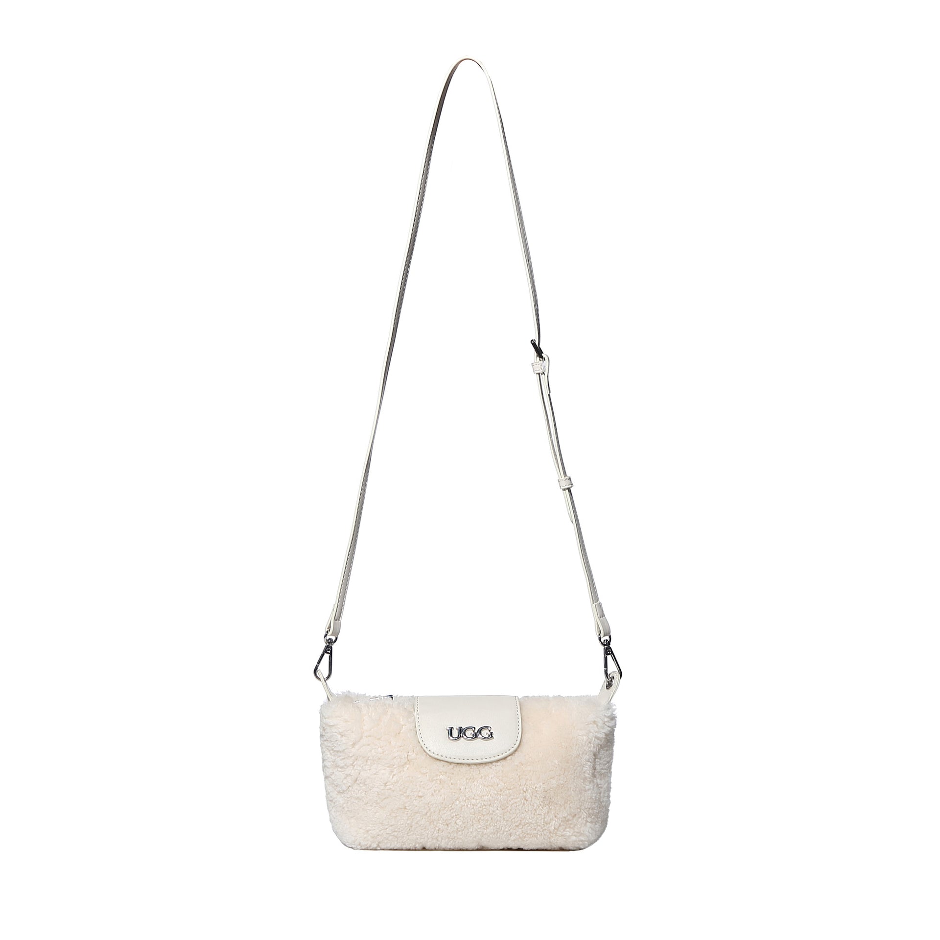Sam Shoulder Bag Uggs women's sheepskin shoulder bag in Beige view 2
