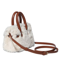 Ultimate Fluffy Bag Uggs women's plush fluffy sheepskin bag in Beige view 2
