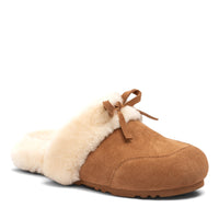 Liya Uggs womens soft slip on ugg slippers in chestnut view 2