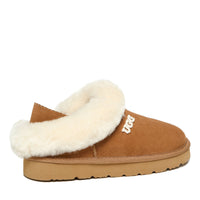 Fluffy Strap Slippers Logo Uggs, for women in Chestnut view 2