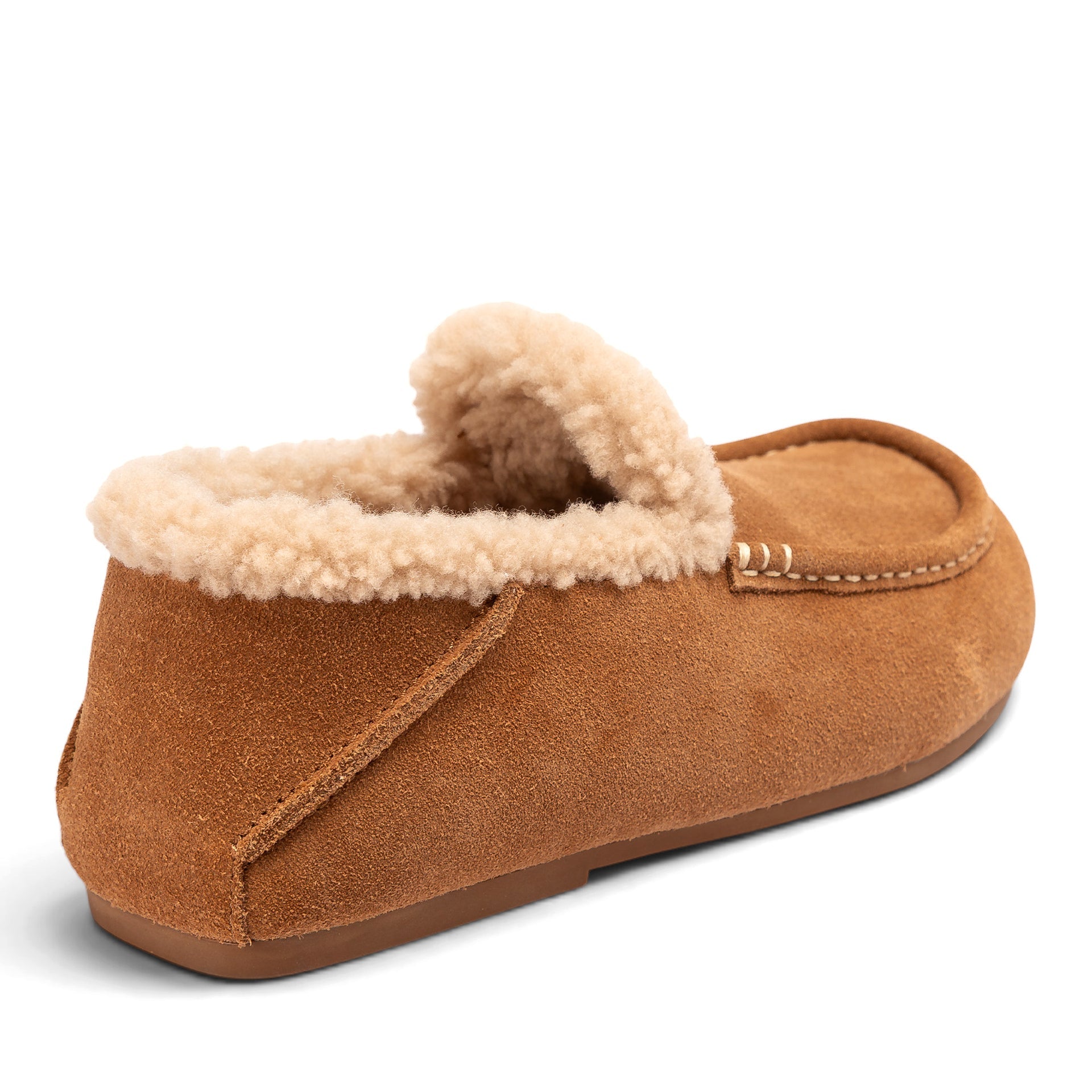 Moccasin Classic Uggs womens sheepskin moccasin slippers in chestnut view 3
