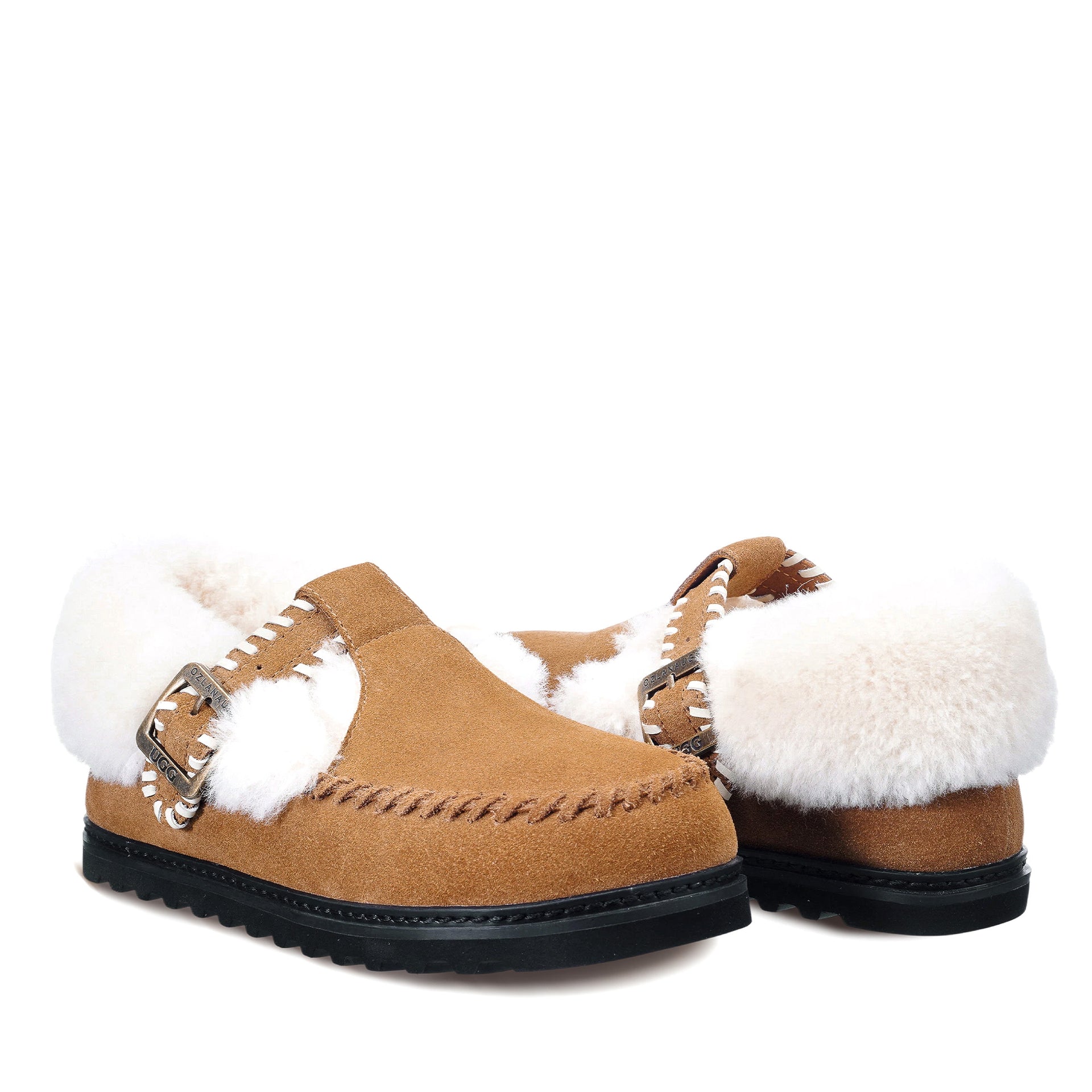 Belt Ugg Slippers, for women in Chestnut view 3