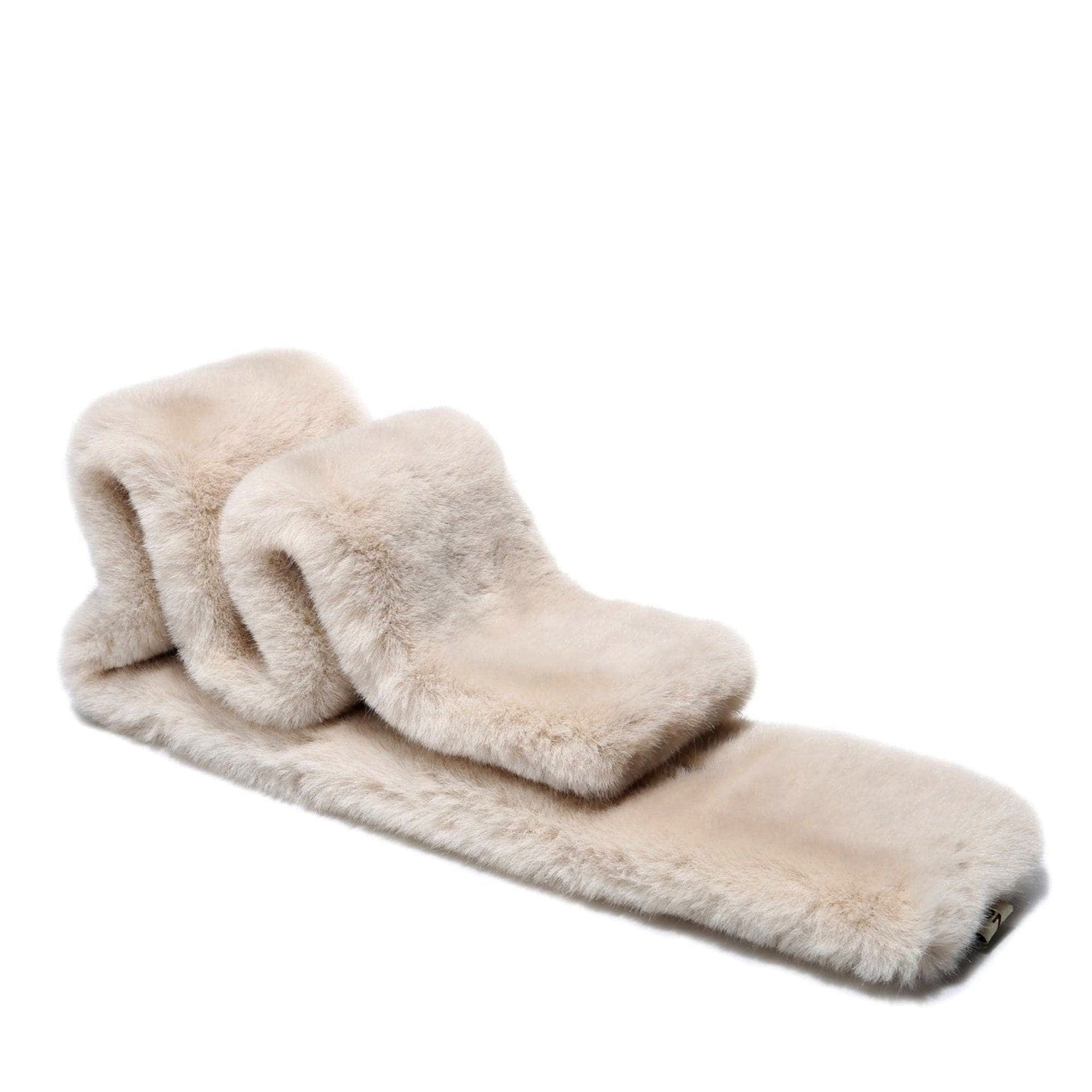 Ollie Faux Fur Scarf, for women view 4