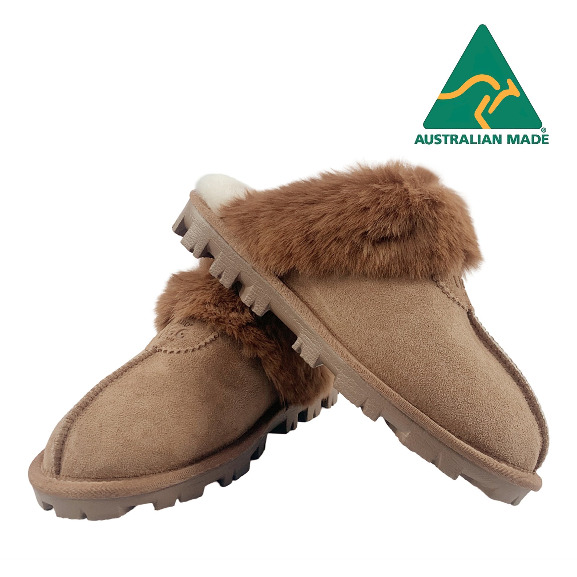 Australian Made - Roo Charlotte Uggs, women's slippers in Chestnut view 3