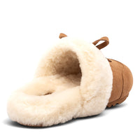 Liya Uggs womens soft slip on ugg slippers in chestnut view 3