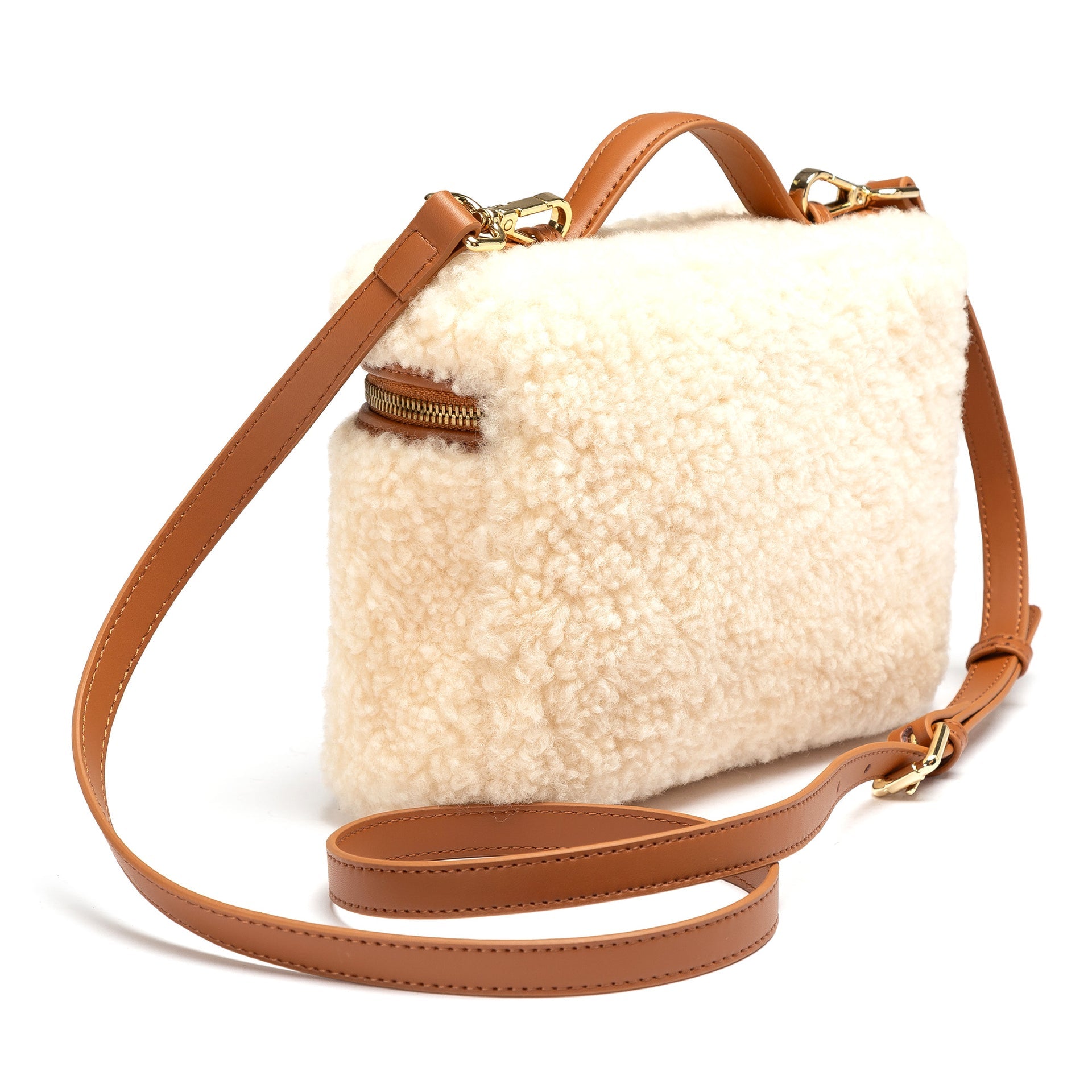 Shearling Box Bag Uggs, for women in Natural view 4