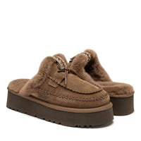 Lace Bow Platform Slippers women's sheepskin ugg slippers view 14