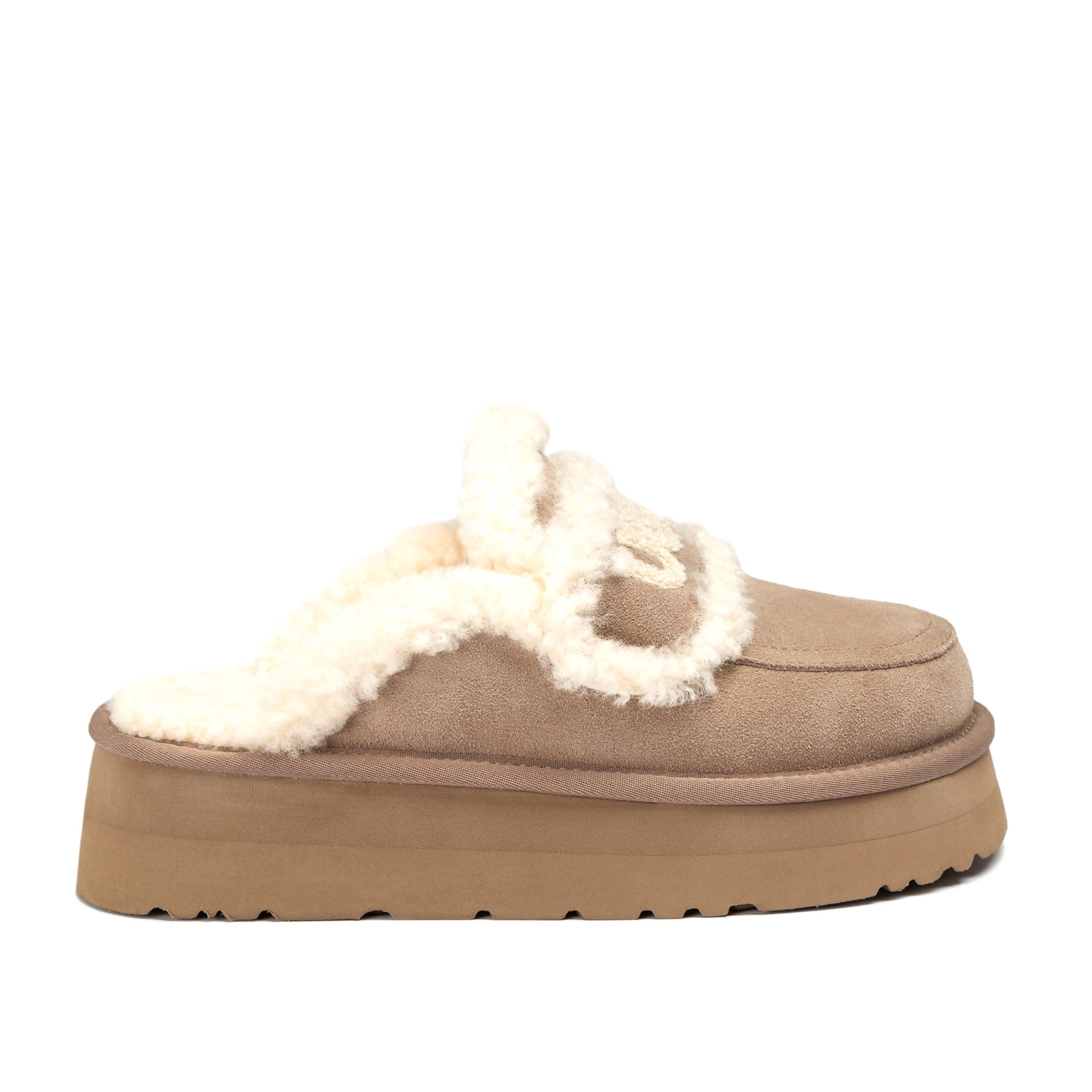 UGG Chloe Fluffy Platform Scuff, for women view 12