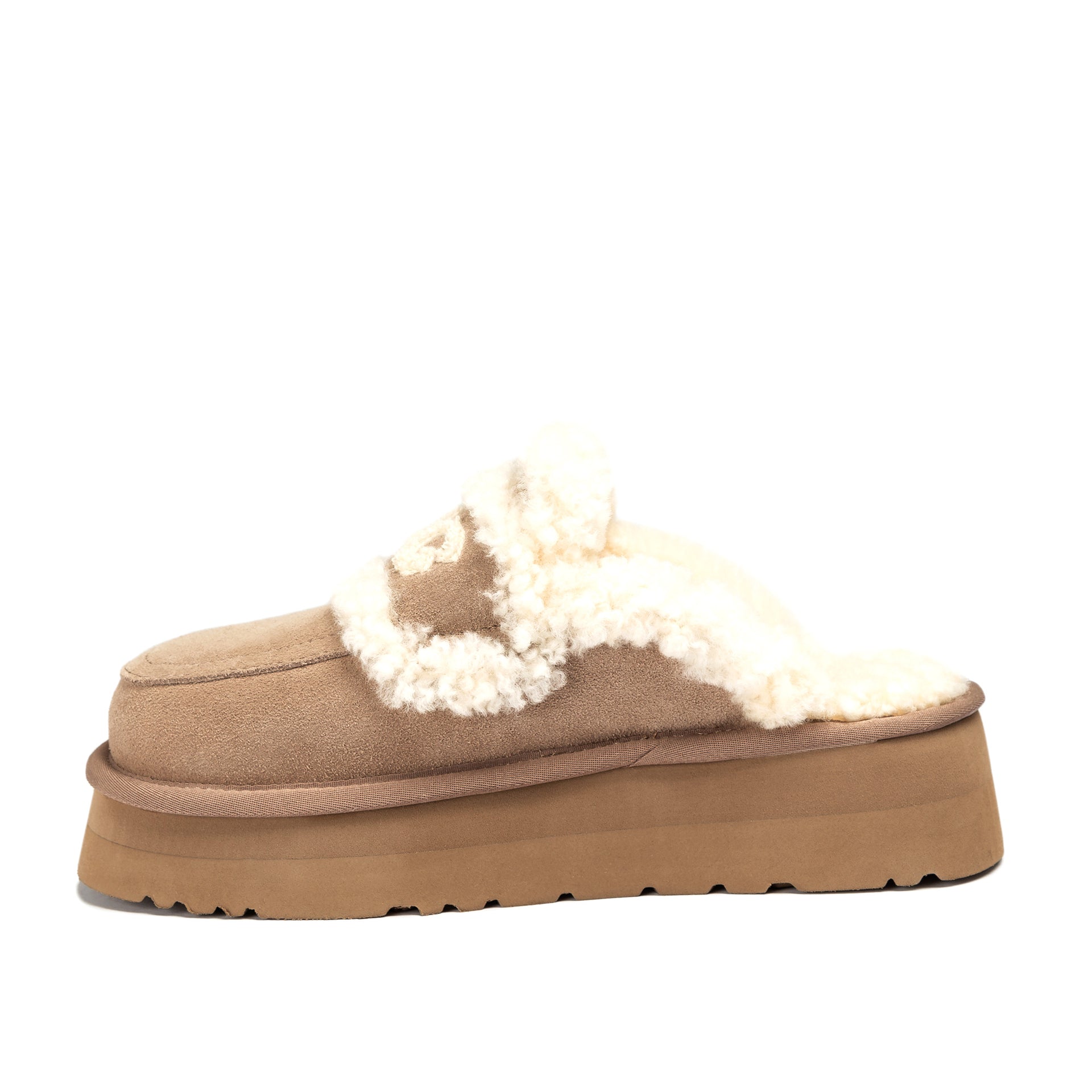 UGG Chloe Fluffy Platform Scuff, for women view 14