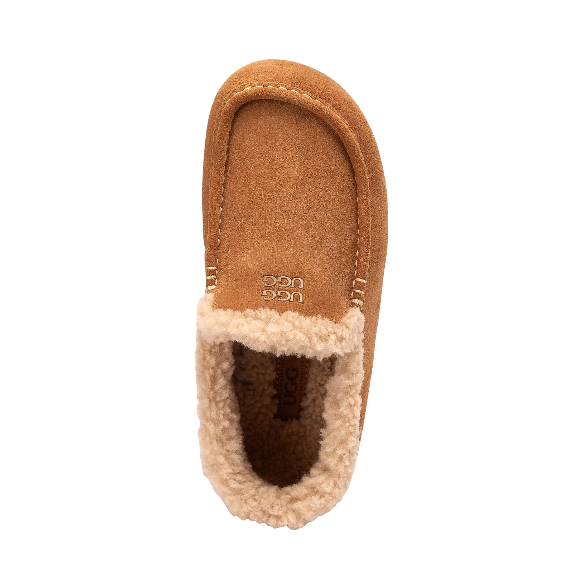 Moccasin Classic Uggs womens sheepskin moccasin slippers in chestnut view 5