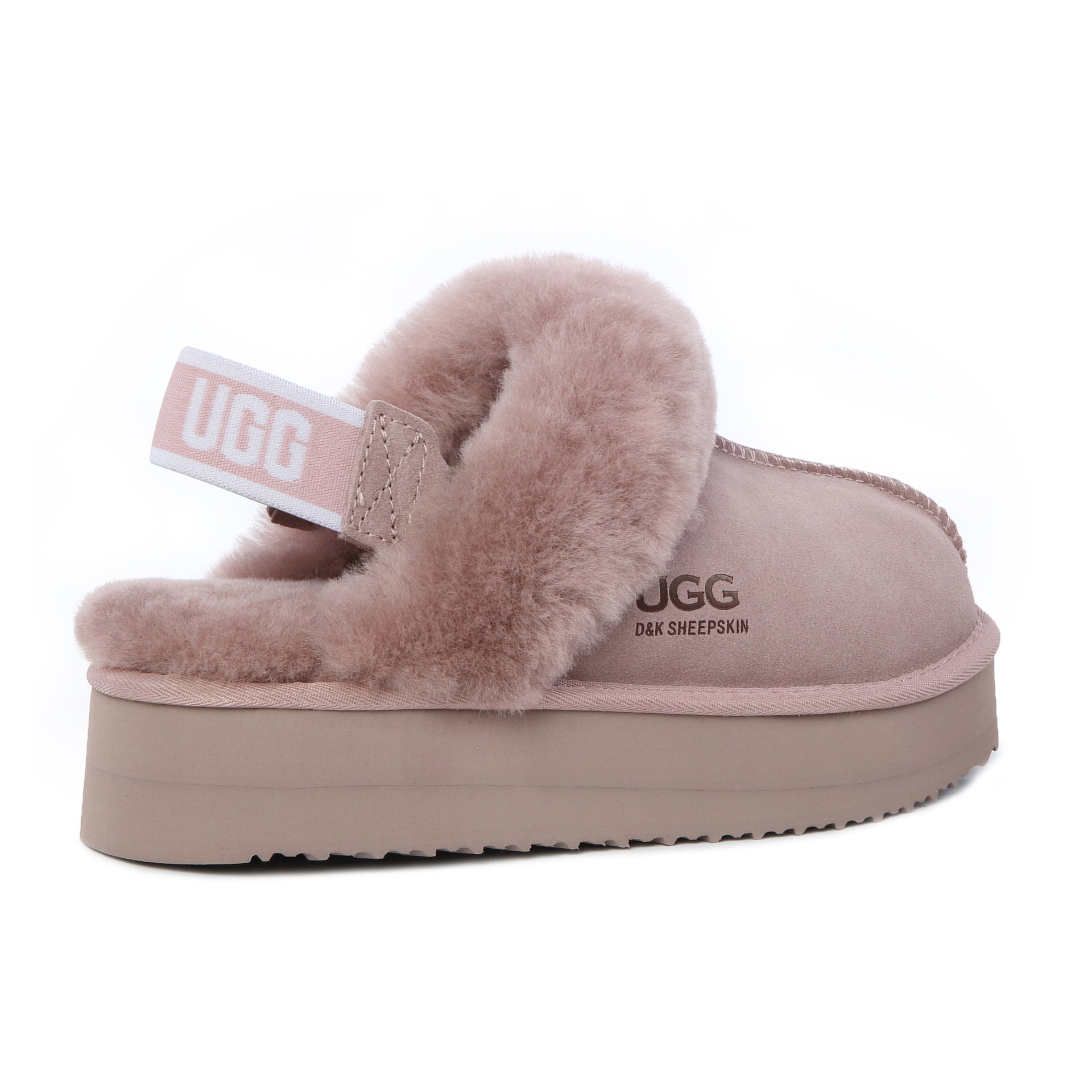 Fluffy Strappy Platform Scuff Uggs platform scuff ugg slippers view 15