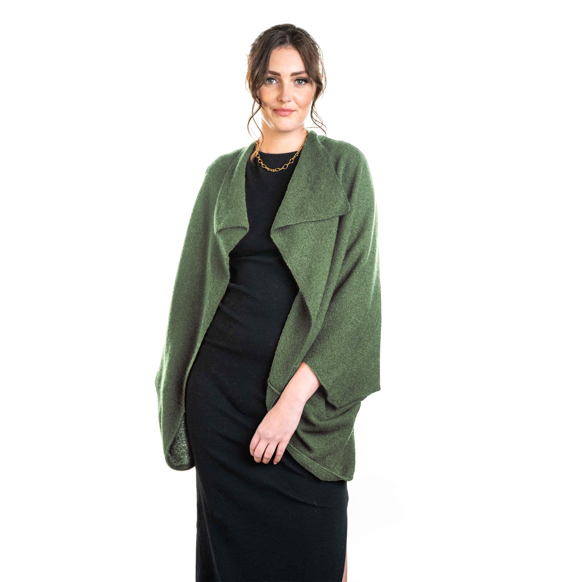 Premium Possum and Merino Wool - Moss Stitch Shrug