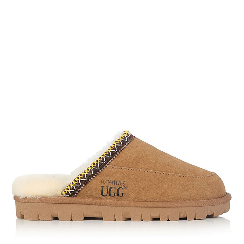 UGG Scuffina Tassie Slippers, for women and men in Chestnut view 1