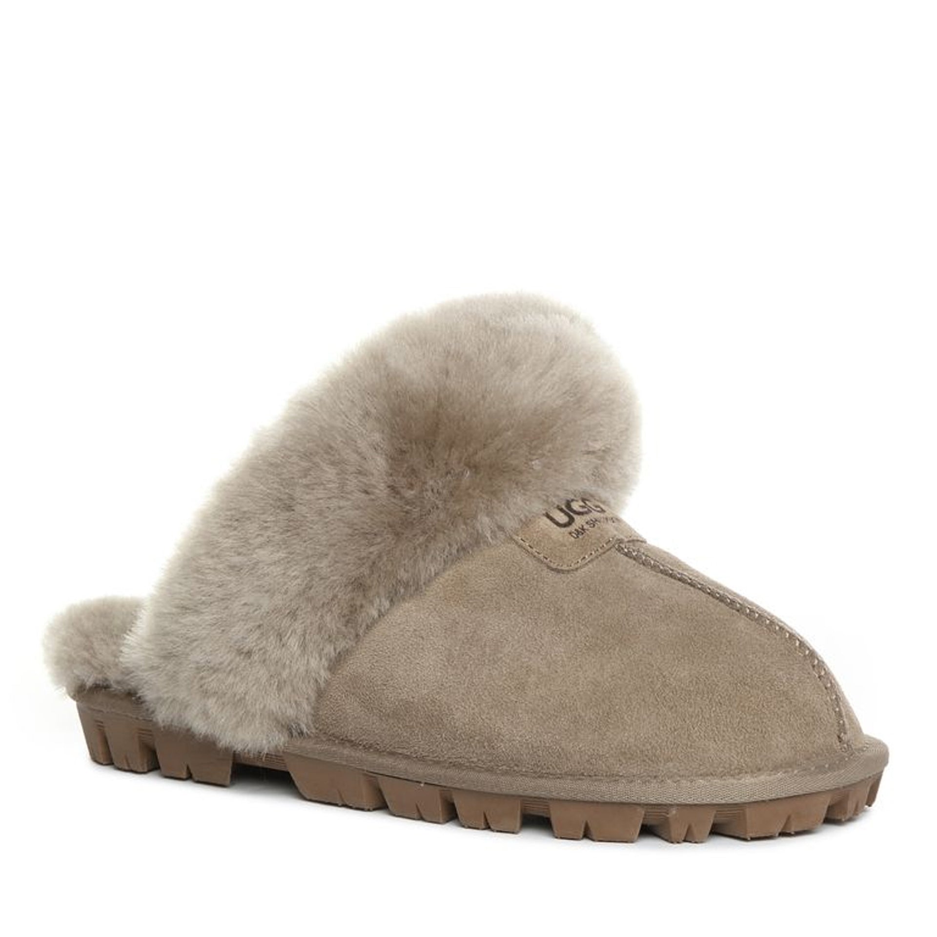 Fluffy Strap Ladies Scuff Uggs