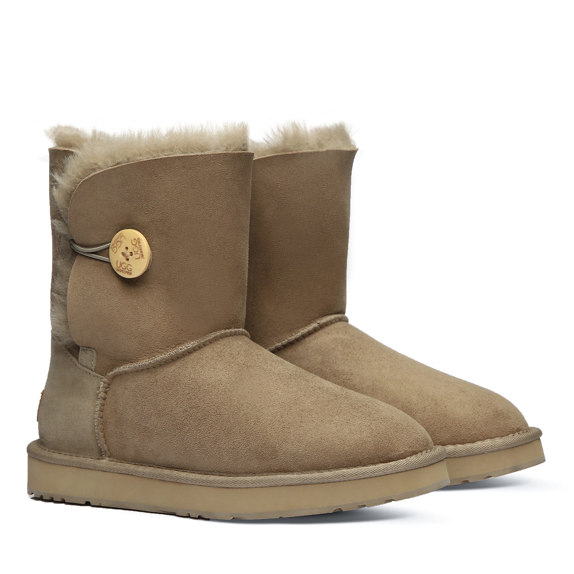 Classic Mid Button Uggs, women's boots in Antelope Brown view 4