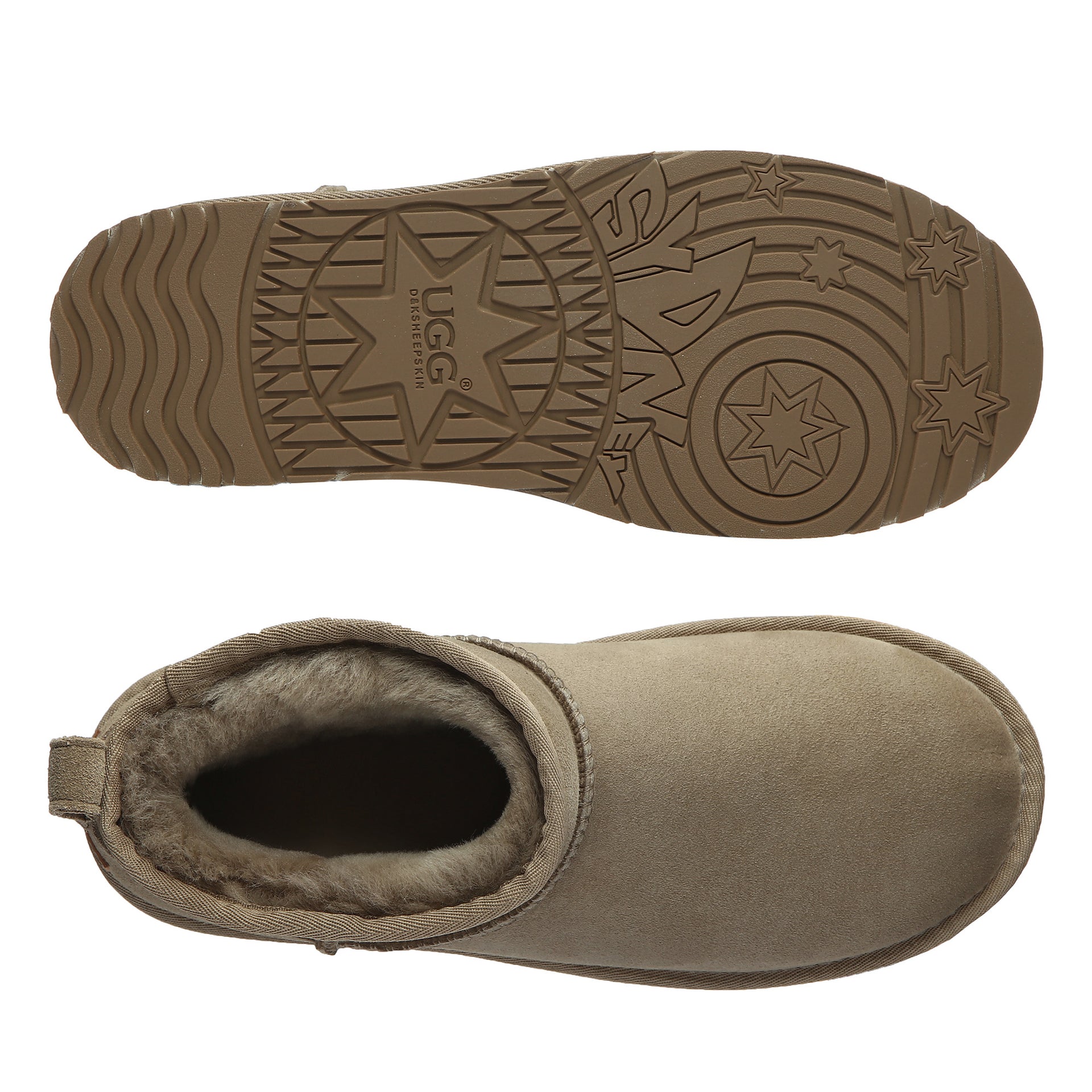 Classic Ultra Mini Uggs, women's and men's boots in Antelope Brown view 10