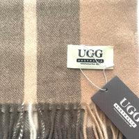 Premium Wool Scarf Uggs, for women and men in Ash Grey view 4