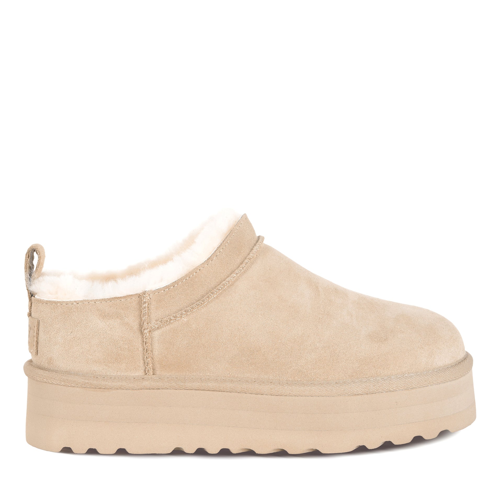 Mini Platform Uggs, women's slippers in Apricot view 16