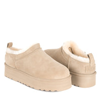 Mini Platform Uggs, women's slippers in Apricot view 18