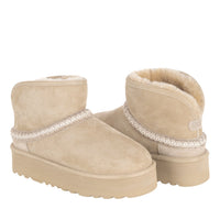 Foldable Platform Uggs, women's slippers in Mustard Seed view 10