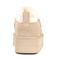 Mini Platform Uggs, women's slippers in Apricot view 20