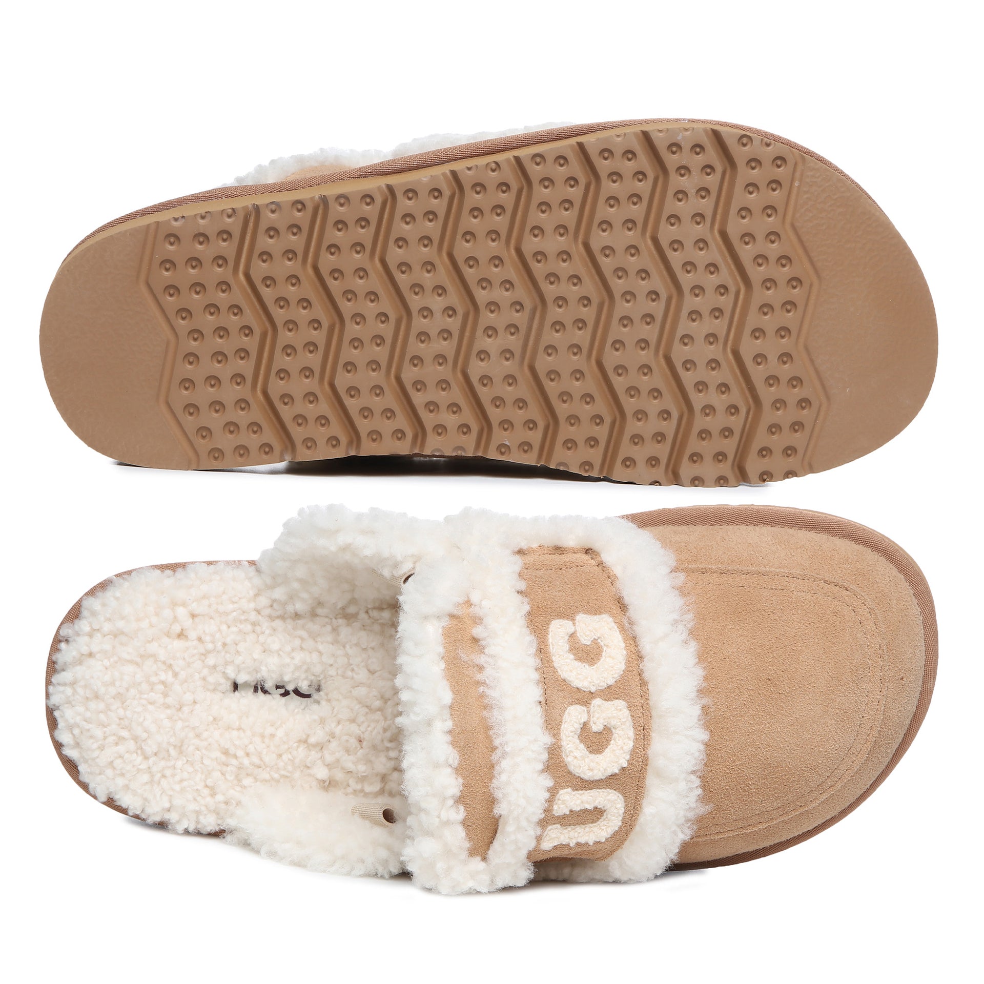 Trisha Platinum Uggs, women's slippers in Apricot view 5