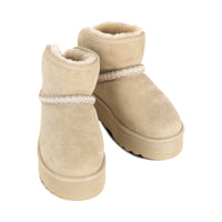 Foldable Platform Uggs, women's slippers in Mustard Seed view 11