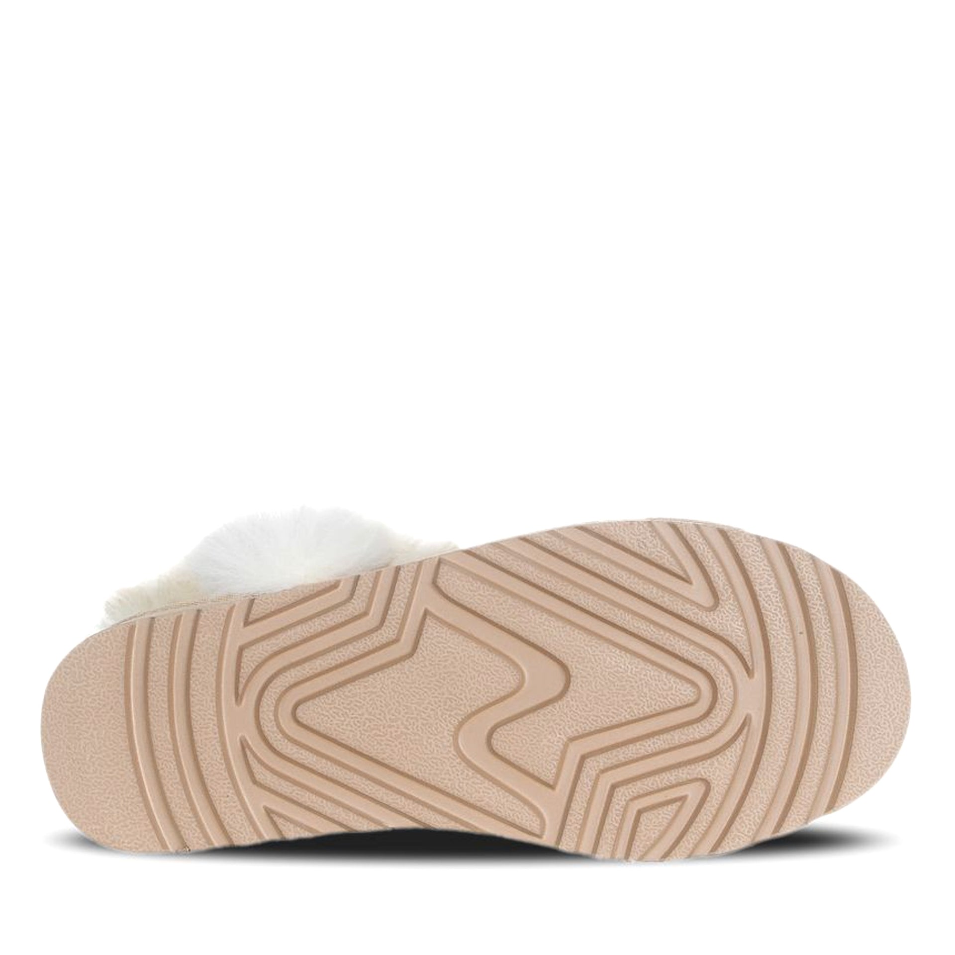 Mini Fluffy Platform Uggs, women's boots in Apricot view 5
