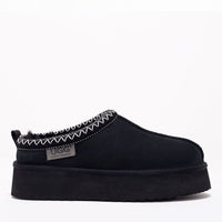 Premium Tassie Platform Ugg Slippers, for women in Black view 7