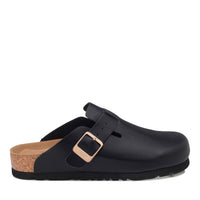 Smooth Leather Ugg Slippers, for women in Black view 6