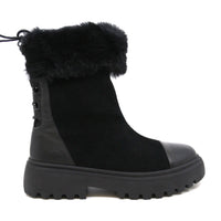 Short Furry Uggs short boots with a fluffy collar view 6