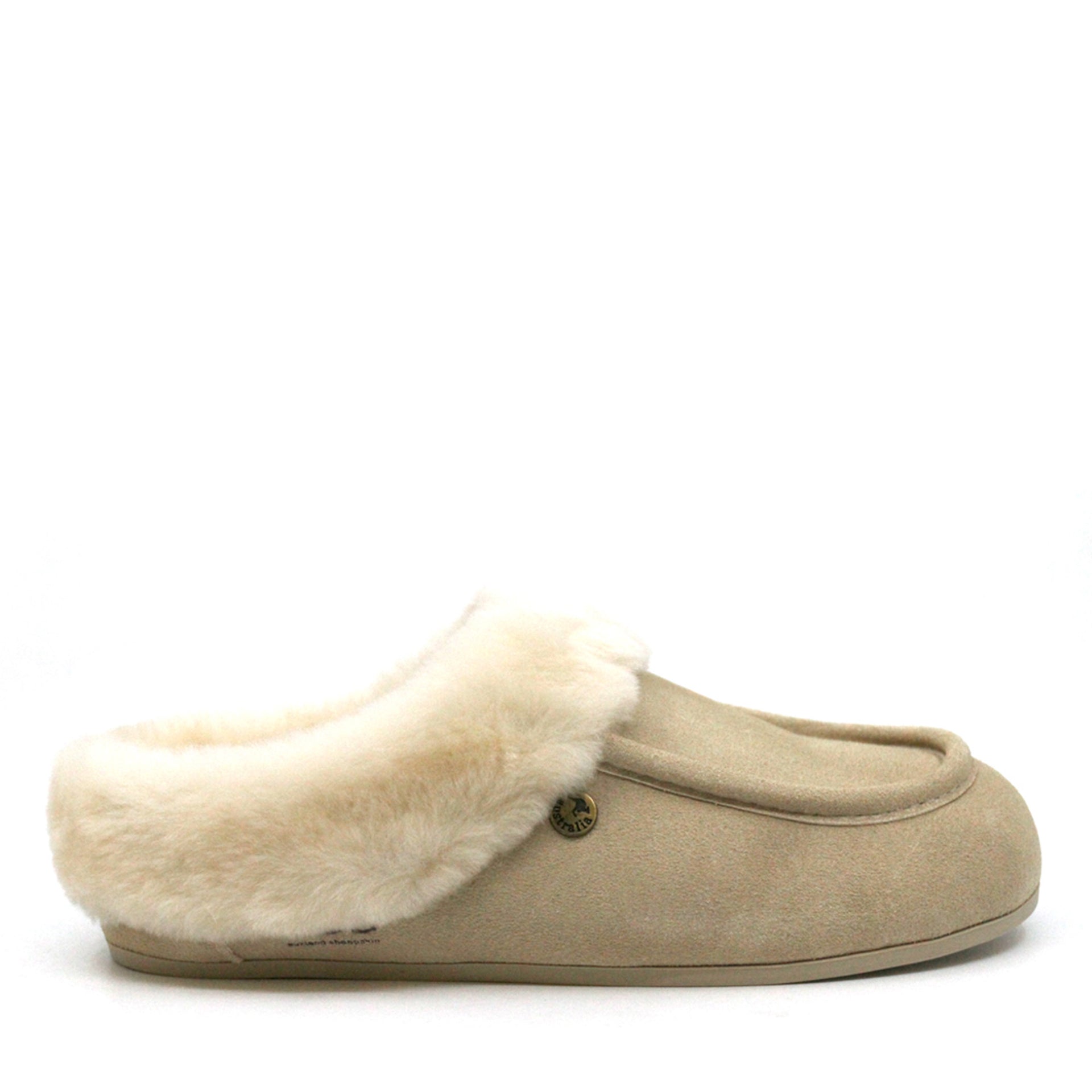 Fluffy Moccasin Uggs, for women in Light Butter view 1