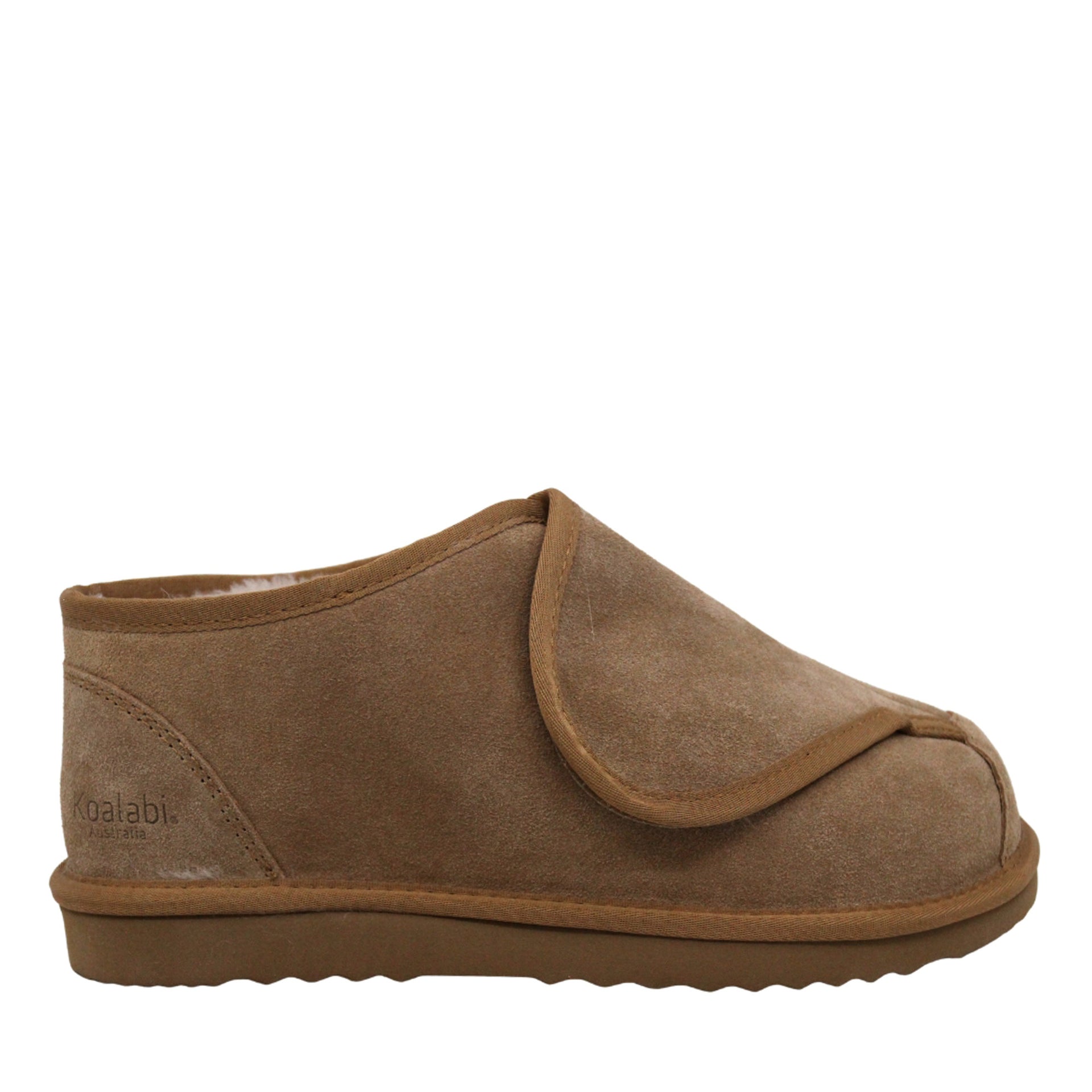 Ultimate Sheepskin Ankle Velcro, women's and men's ugg slippers in Brown view 9