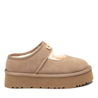 UGG Jaze Logo Platform Slippers, for women in Brown view 6