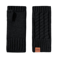 Fingerless Comfy Uggs, women's and men's gloves in Black view 4