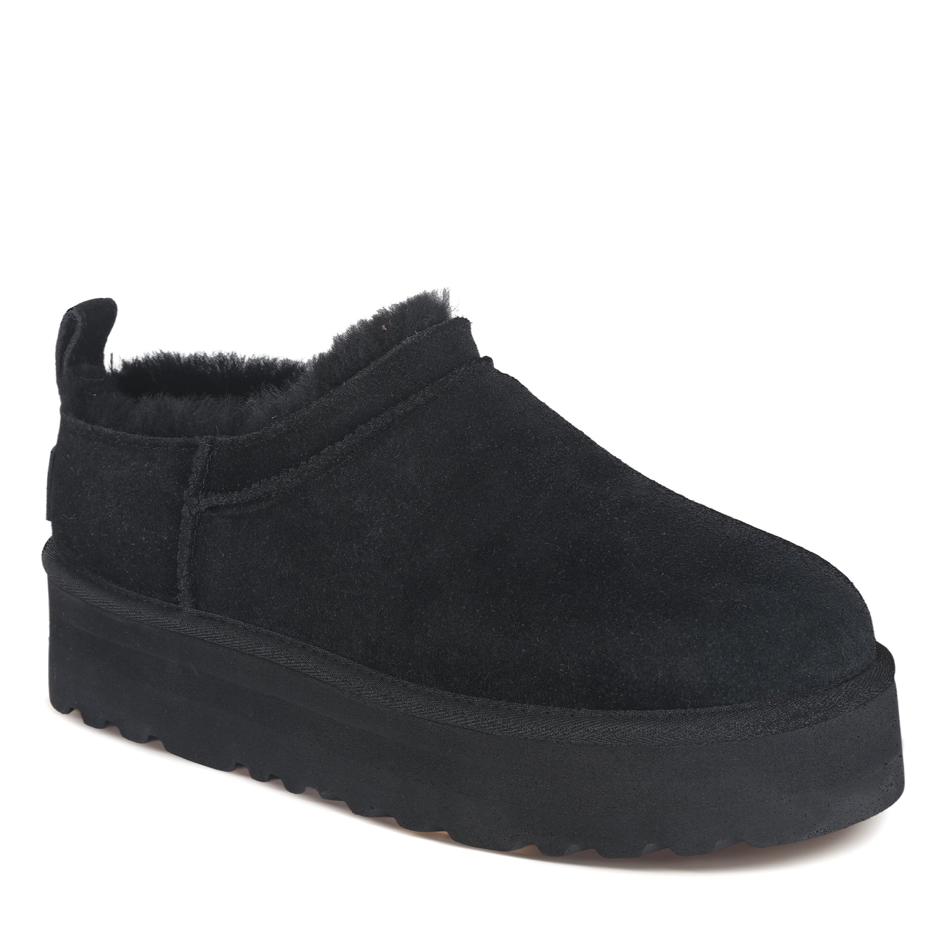 Mini Platform Uggs, women's slippers in Black view 7