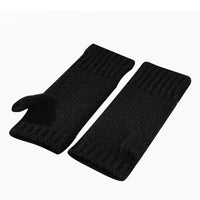 Fingerless Comfy Uggs, women's and men's gloves in Black view 5