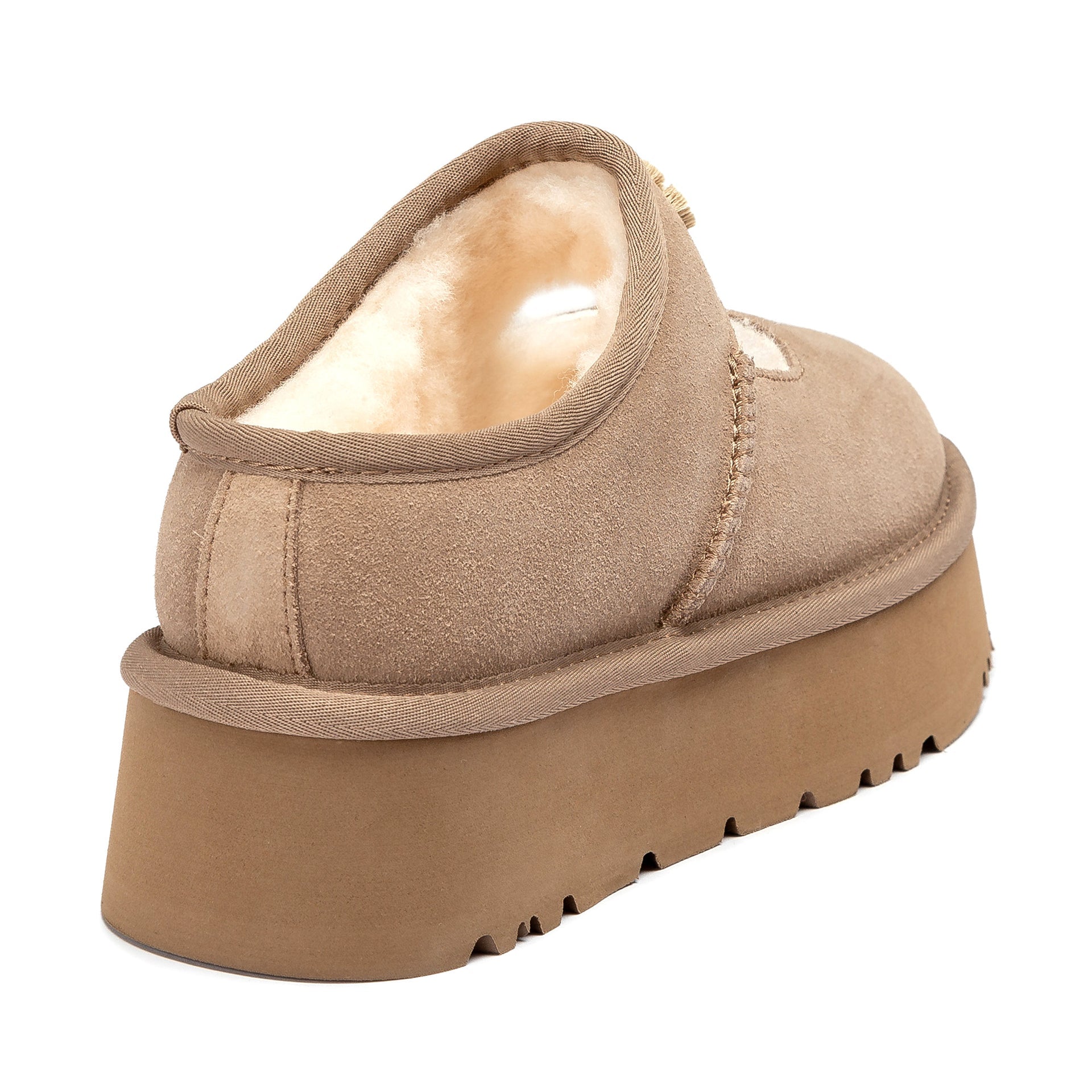 UGG Jaze Logo Platform Slippers, for women in Brown view 7