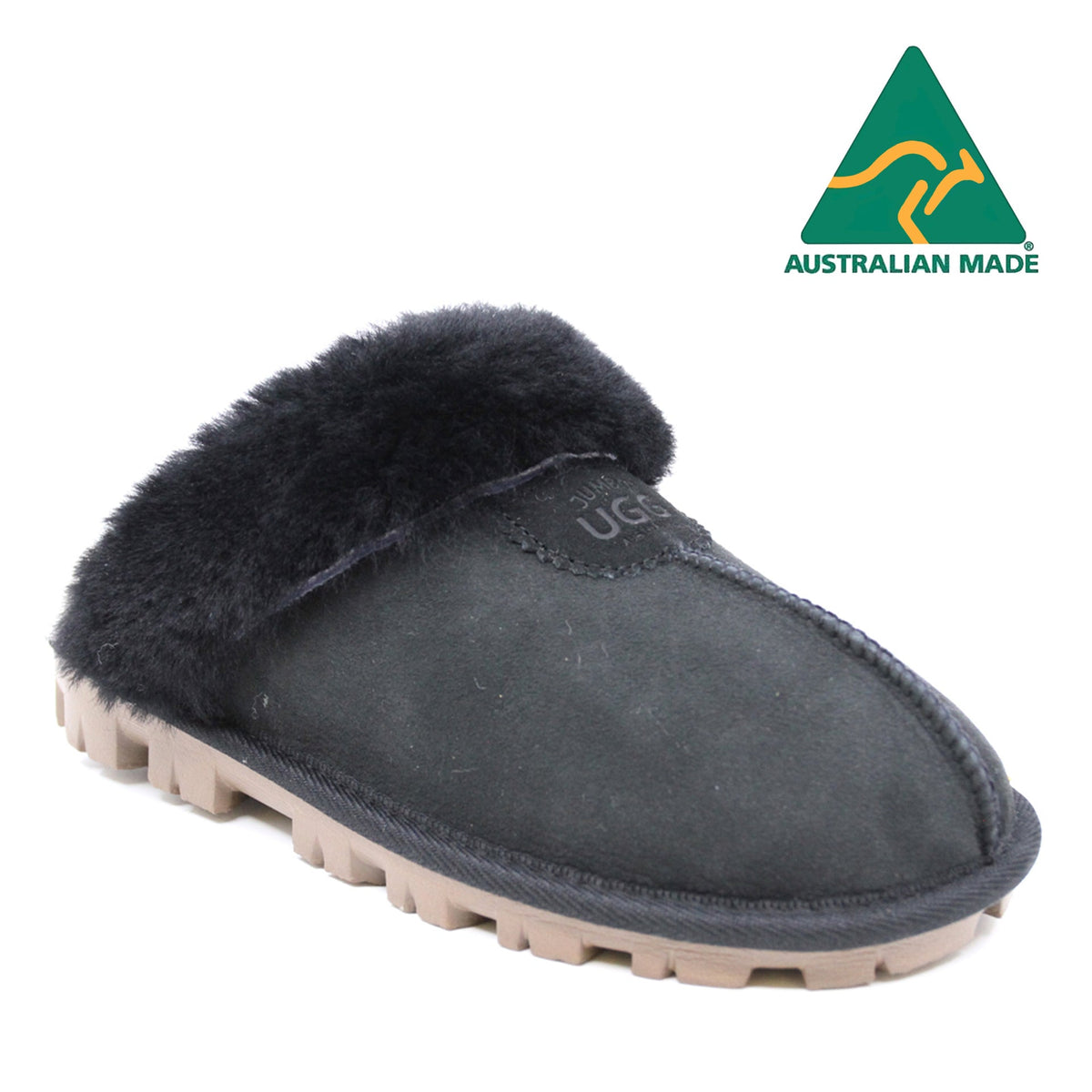 Australian Made - Carolina Ladies Scuff Uggs in Black view 5