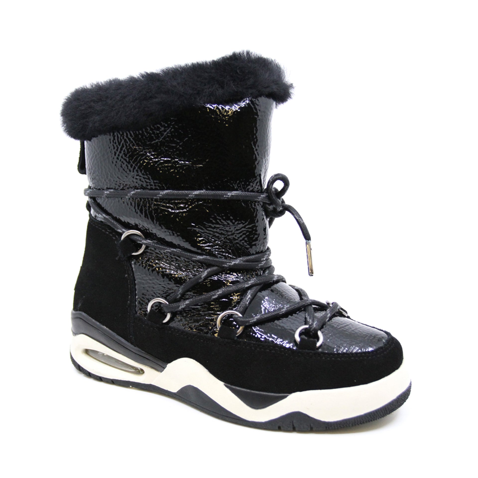 Fashion Lace Ugg Boots, for women in Black view 3