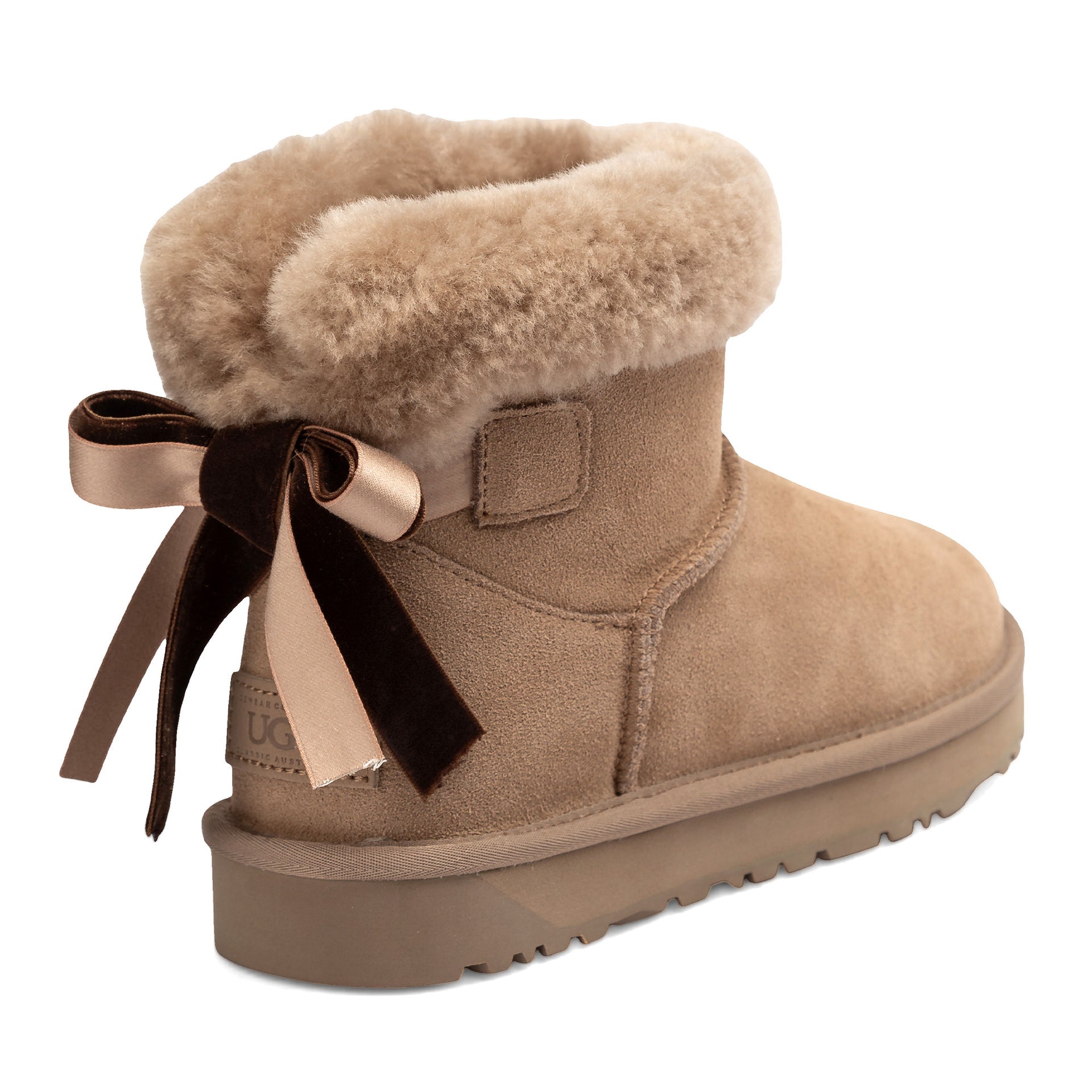 Mini Ribbon Uggs mini sheepskin ugg boots view 8