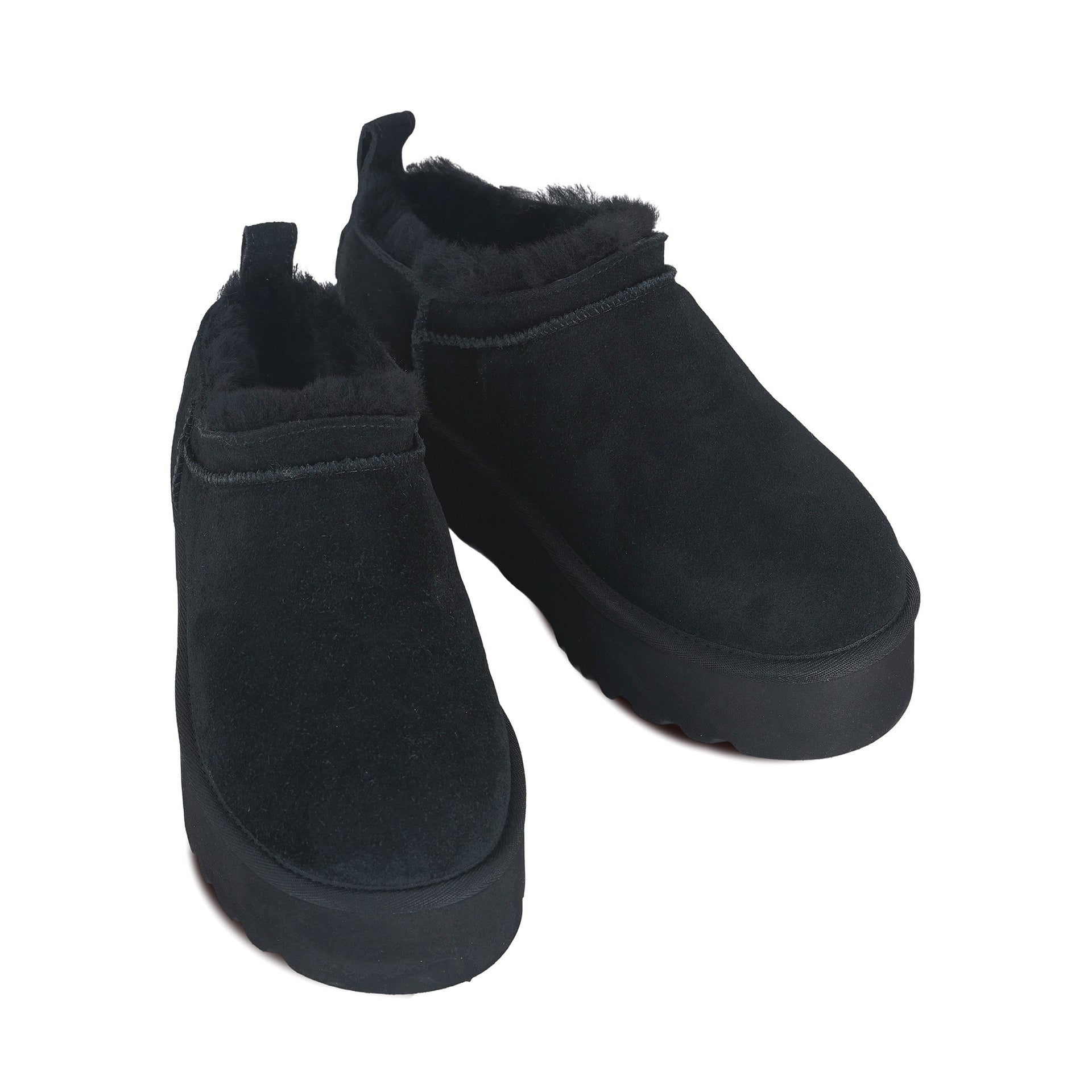 Mini Platform Uggs, women's slippers in Black view 9